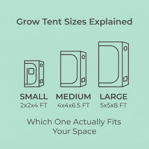 Grow Tent Sizes Explained: Which One Actually Fits Your Space