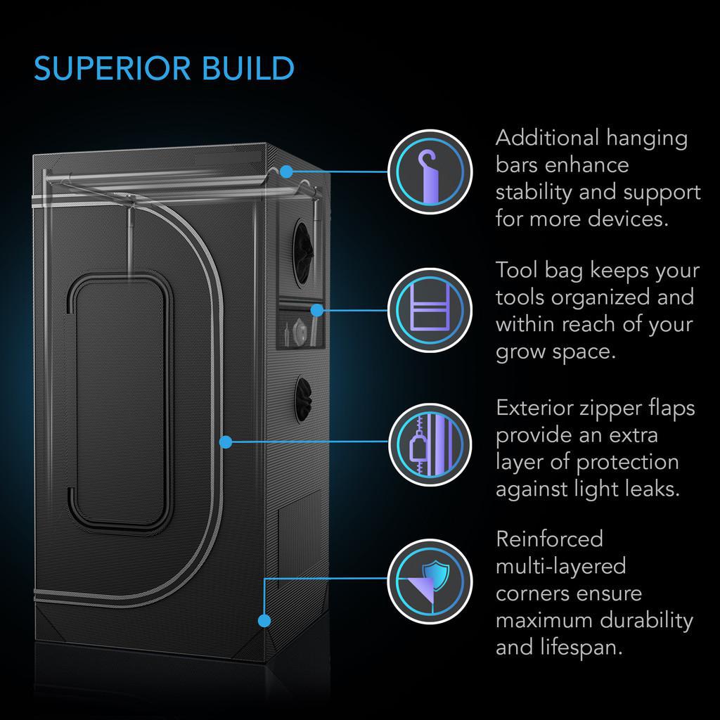 AC Infinity Cloudlab 844 Grow Tent 120x120x200cm