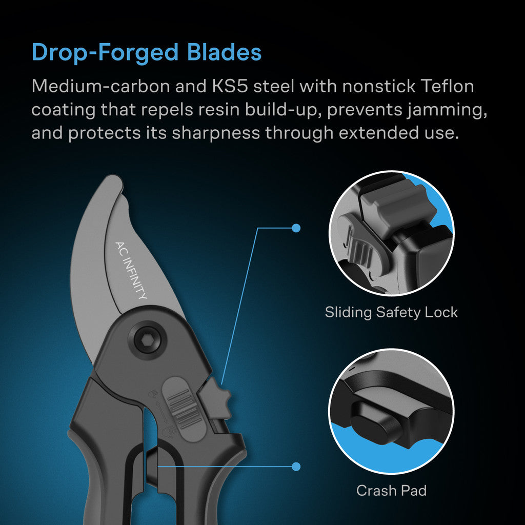 AC Infinity stainless steel pruning shears