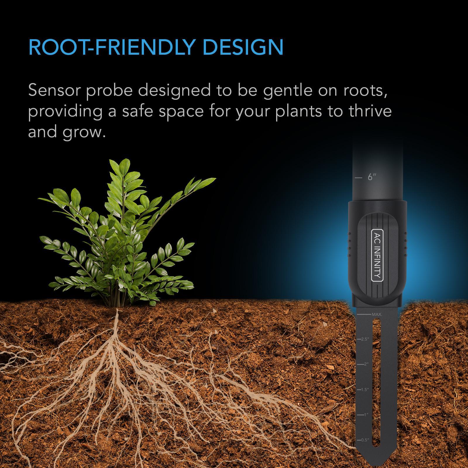 AC Infinity AI Soil Sensor, for Moisutre and Saturation Level Monitoring