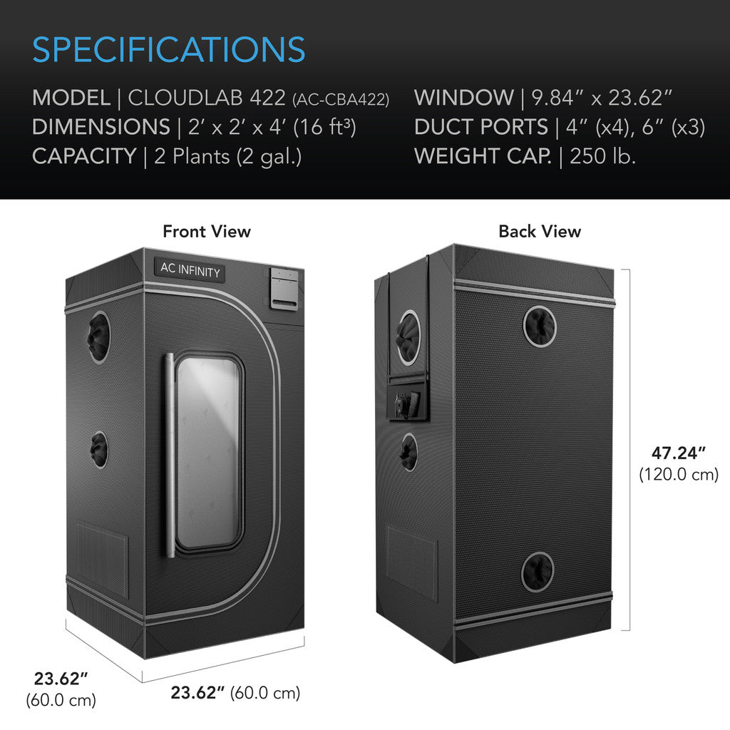 AC Infinity Cloudlab 422 - 60x60x120cm