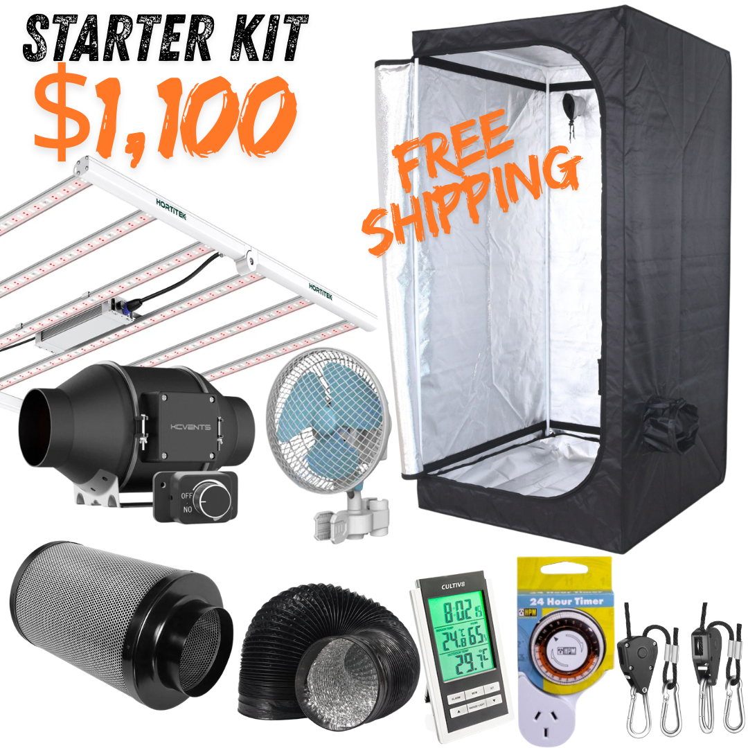 starter grow tent LED Grow Tent Starter Kit 120x120x200cm