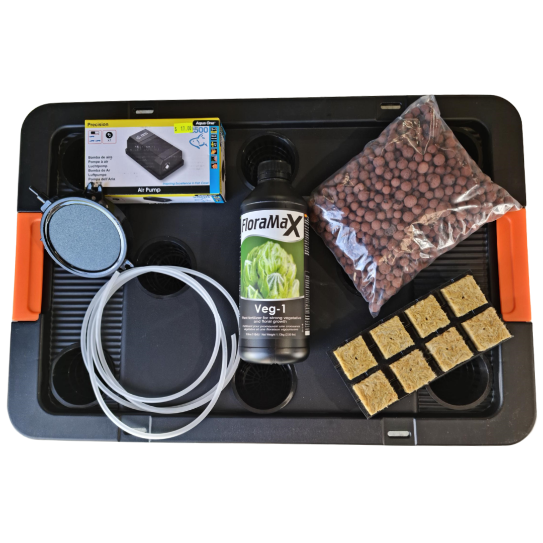Deep Water Culture (DWC) Hydroponic System Growing Kit - 8 site / 50L