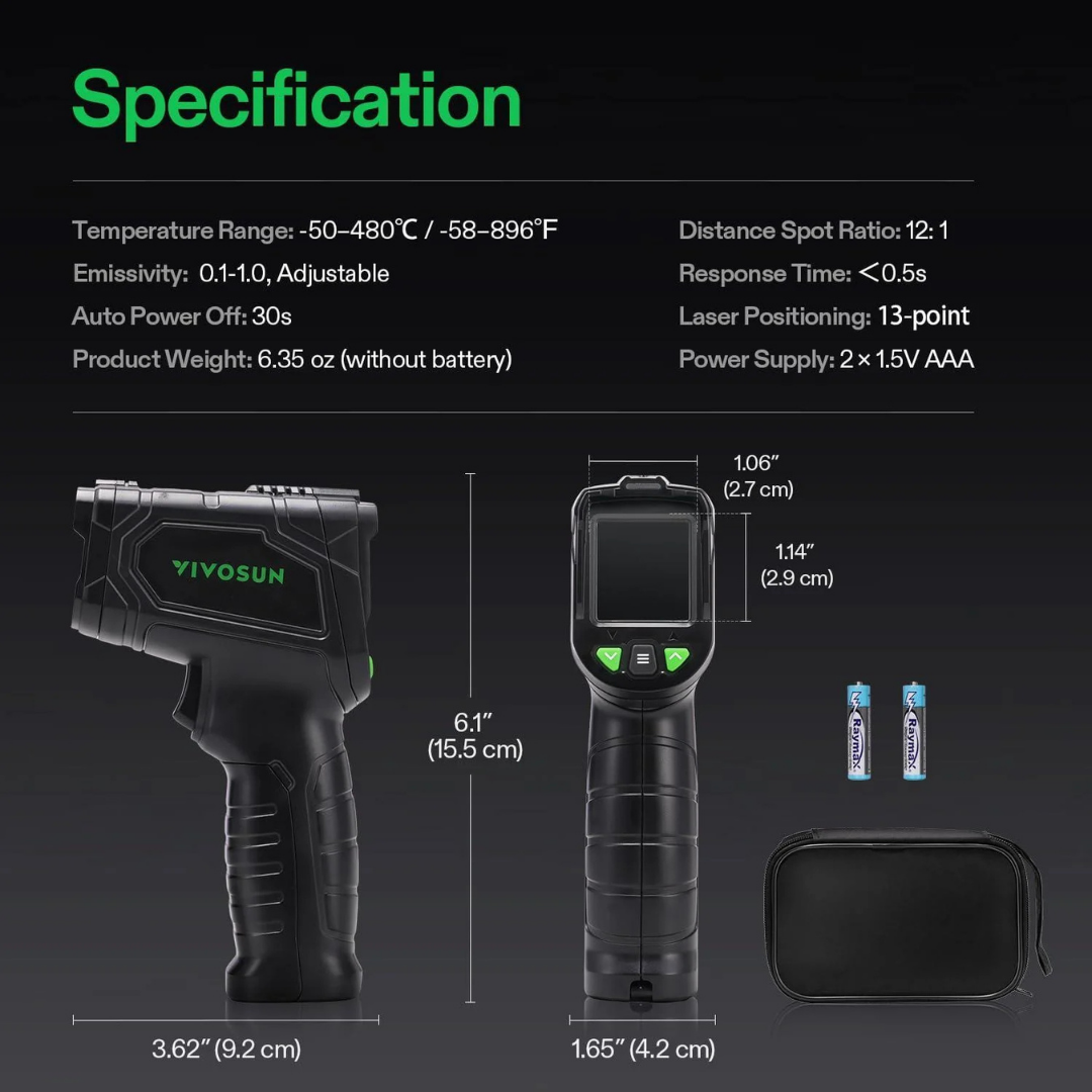 Vivosun VPD Thermometer, Handheld Environmental Monitor