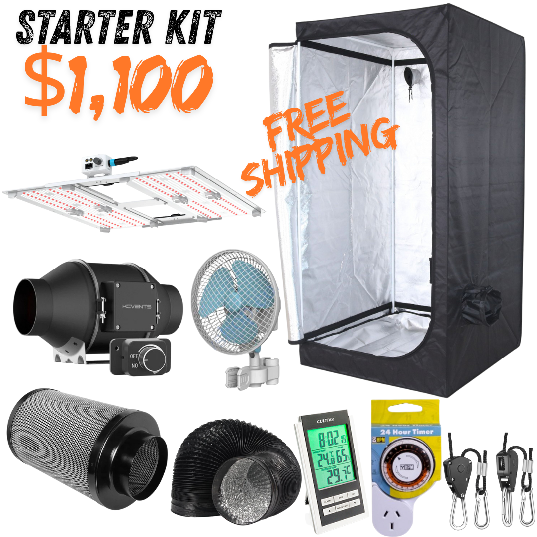 LED Grow Tent Starter Kit 120x120x200cm