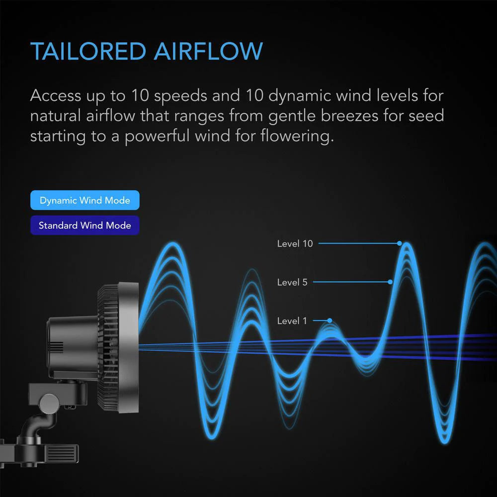 AC Infinity Cloudray S6, Gen 2 Clip Fan - 150mm | 6" (Auto-oscillating)