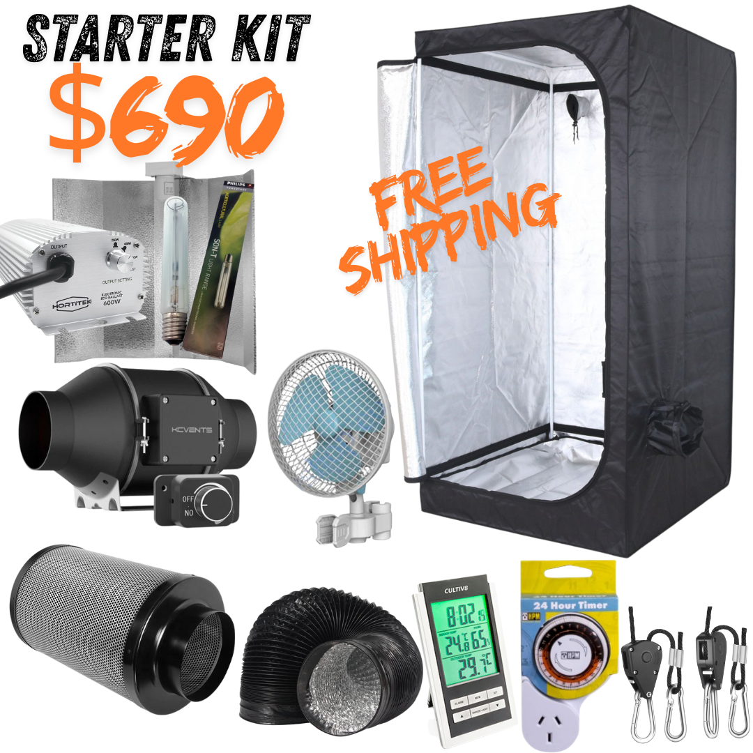 600w HPS Grow Tent Starter Kit 120x120x200cm
