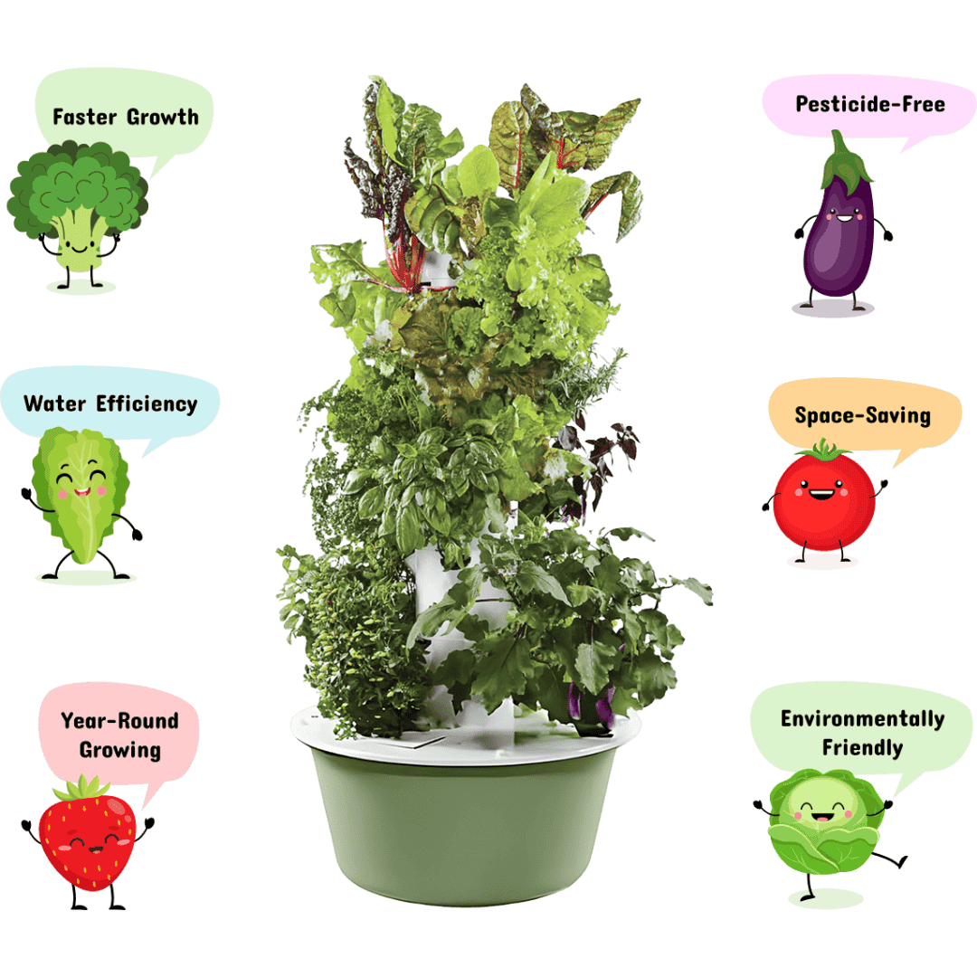Hydroponic Tower - 5 Layer 1.05m
