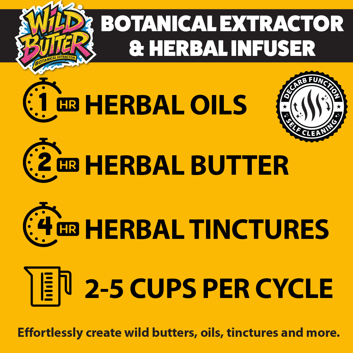 Wild Butter Botanical Extractor & Herbal Infuser