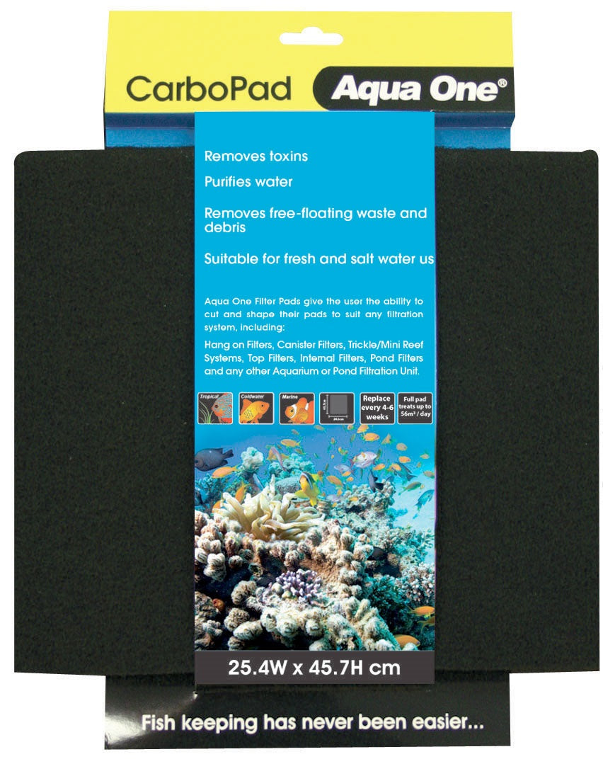 Aqua One Carbo Pad - Self Cut Filter Pad
