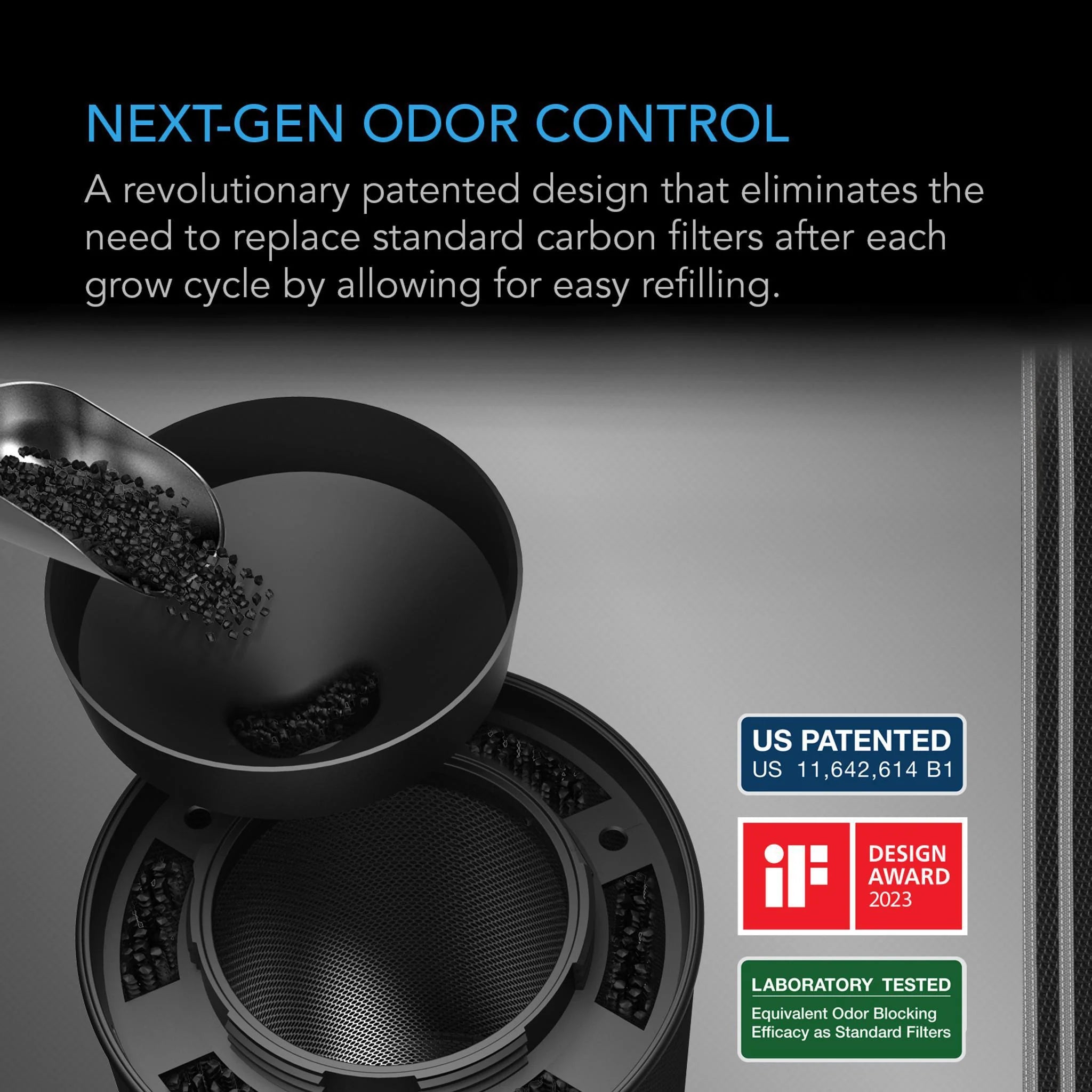 AC Infinity Refillable Carbon Filter
