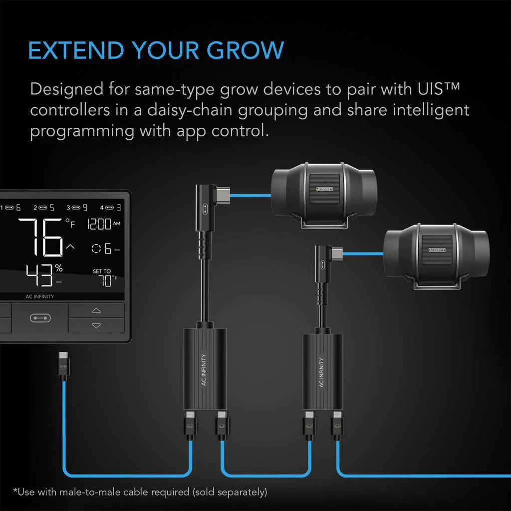 AC Infinity UIS 2-in-1 Splitter Daisy Chain Adapter