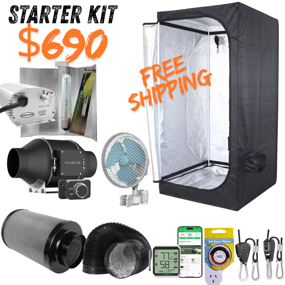 600w HPS Grow Tent Starter Kit 120x120x200cm