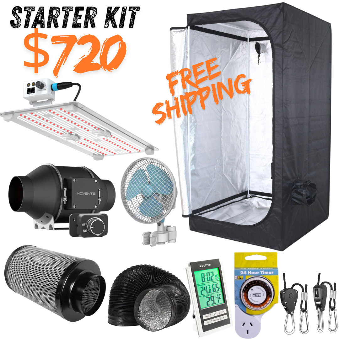 LED Grow Tent Starter Kit 90x90x160cm