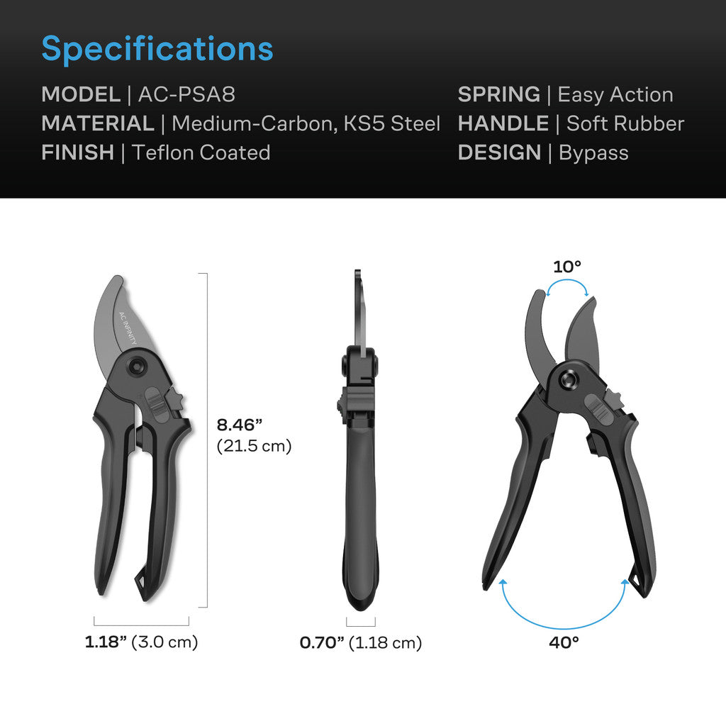 AC Infinity stainless steel pruning shears