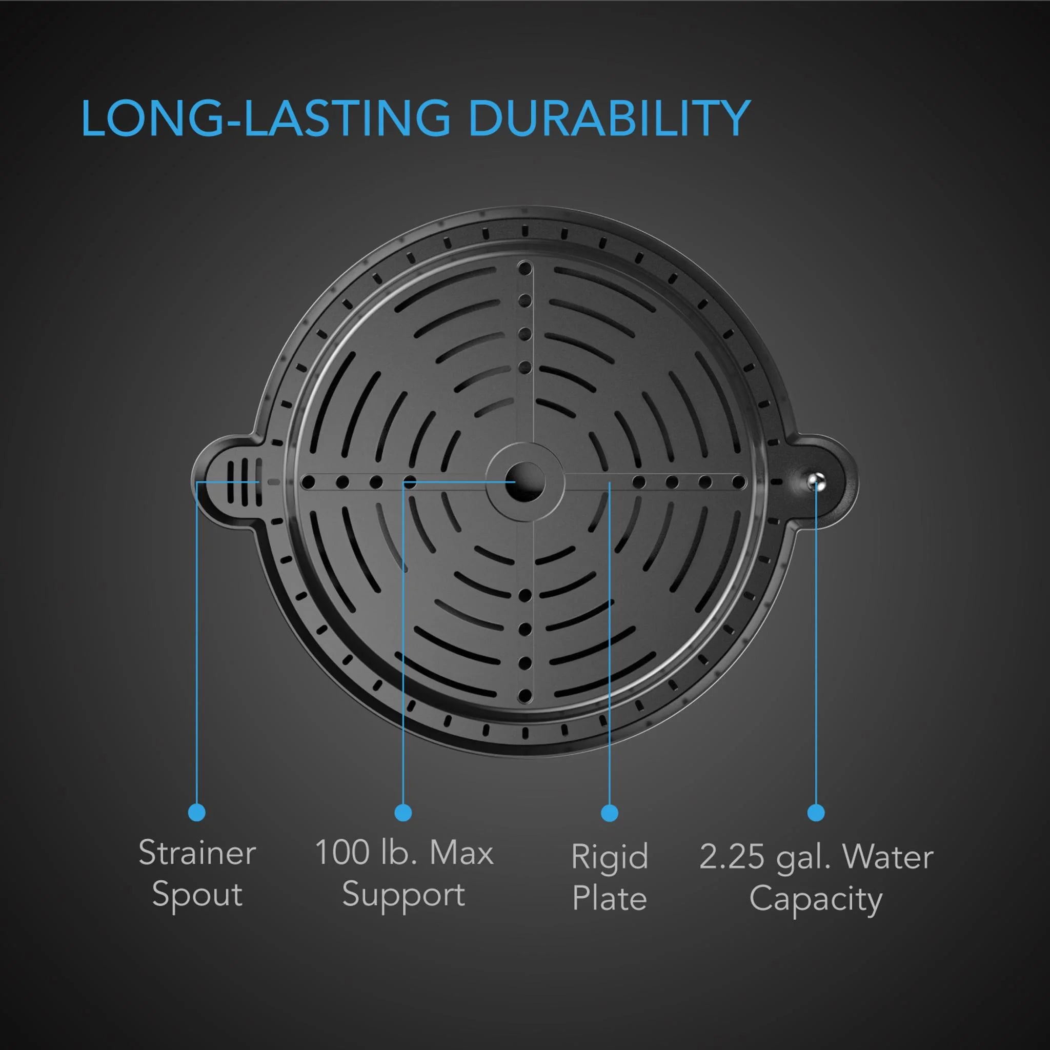 AC Infinity XL Self-Watering Fabric Pot Base - 4pack