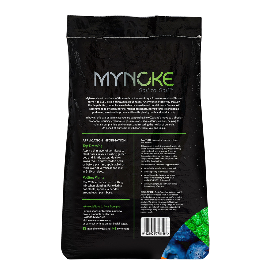 Mynoke Worm Castings / Vermicast - 17L