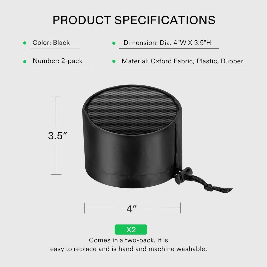 Vivosun Ducting Filter Cover