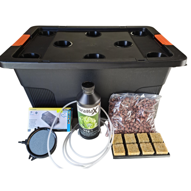 Deep Water Culture (DWC) Hydroponic System Growing Kit - 8 site / 50L