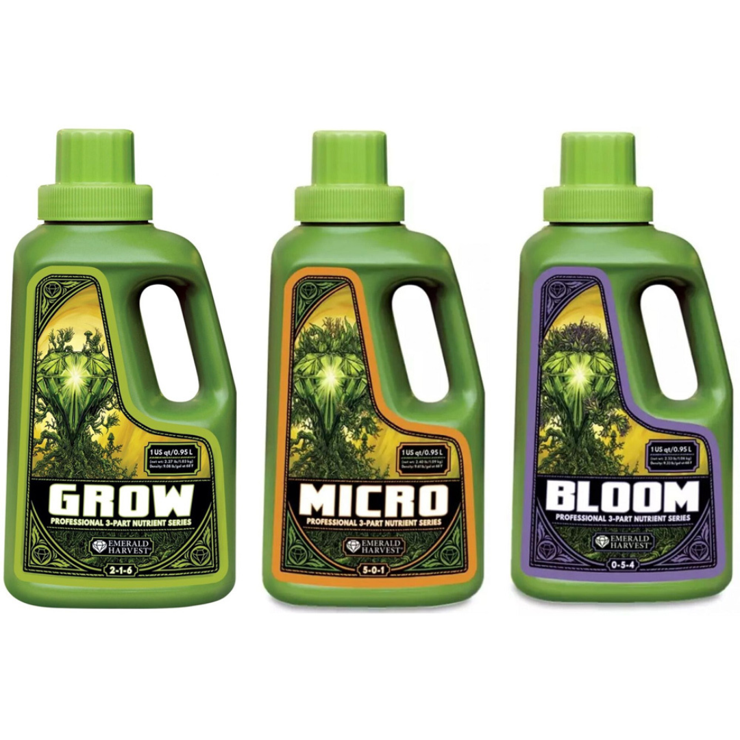 Emerald Harvest Grow Micro Bloom 0.95L 3-Pack