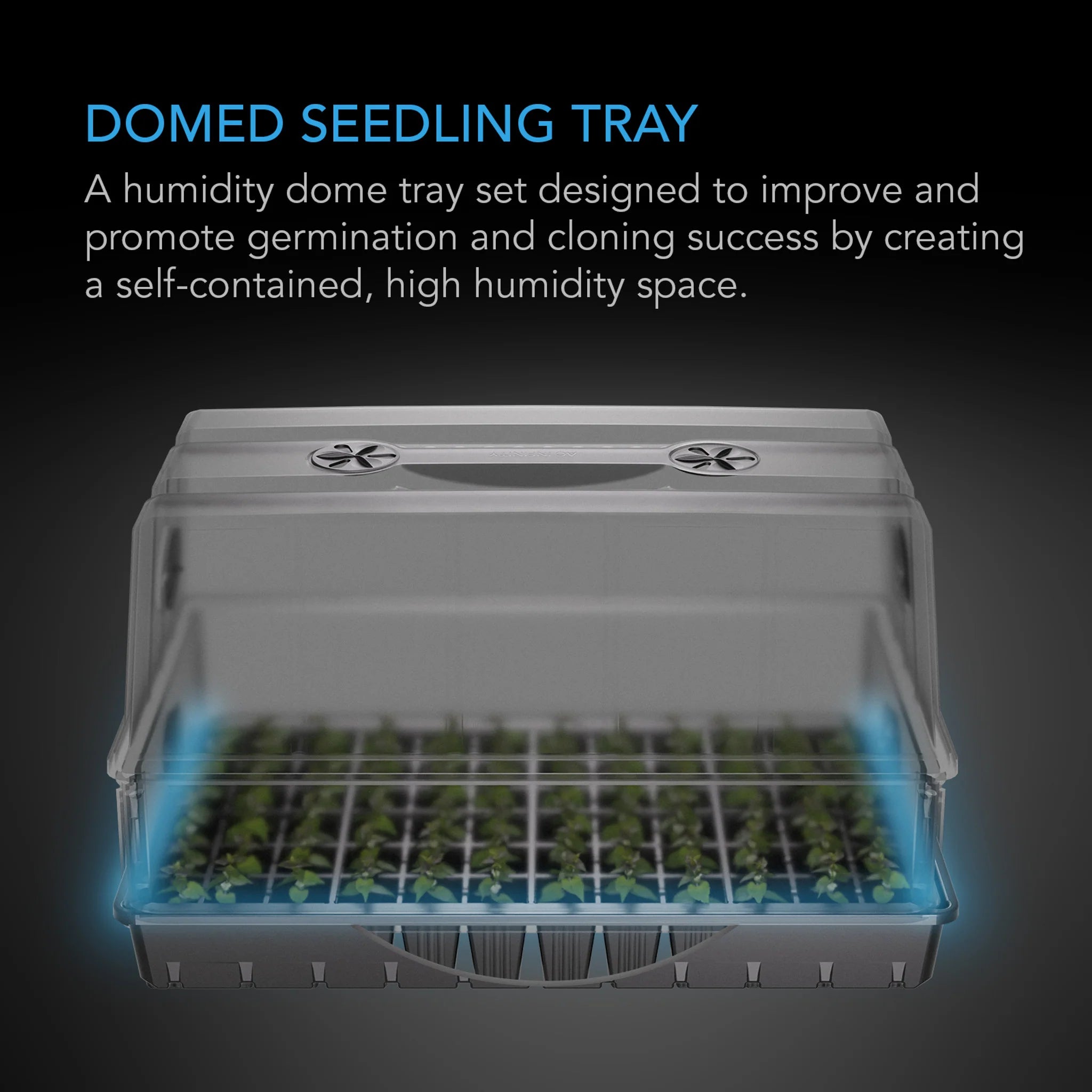 AC Infinity Humidity Dome Large 6x12 Cell Tray