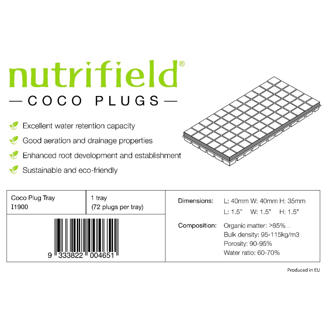 Nutrifield Coco Plug 72 Tray