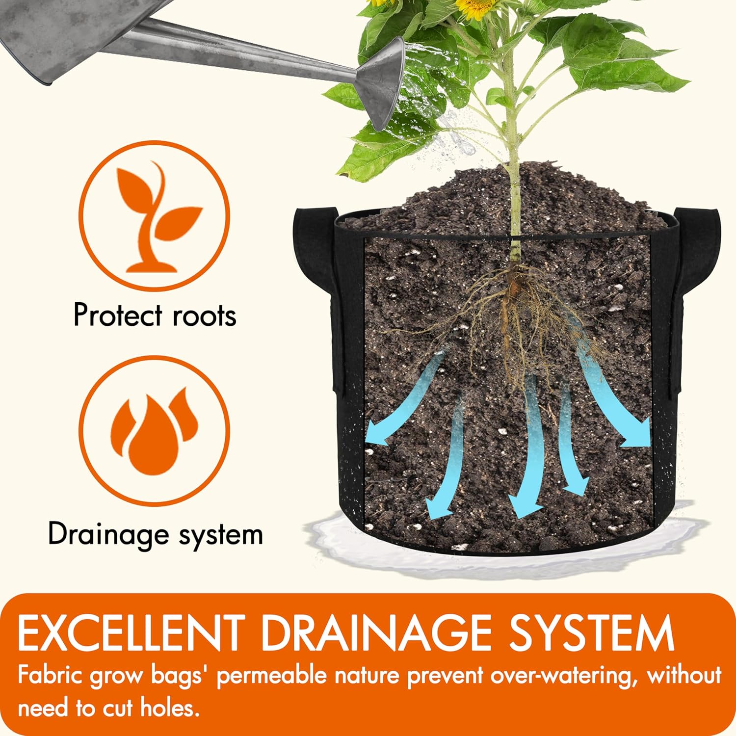 Fabric Pots - various sizes