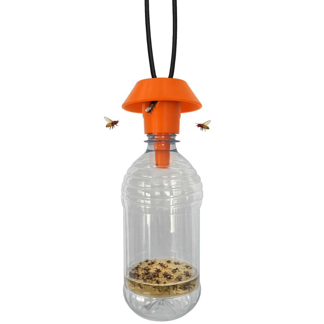 Reusable Fruit Fly Trap (Screw-On Bottle Trap)