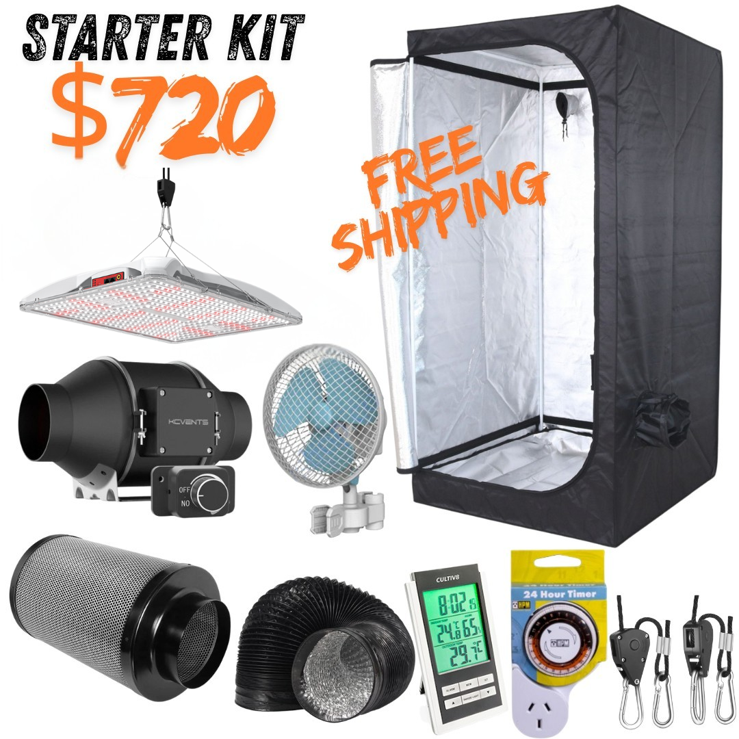 LED Grow Tent Starter Kit 90x90x160cm