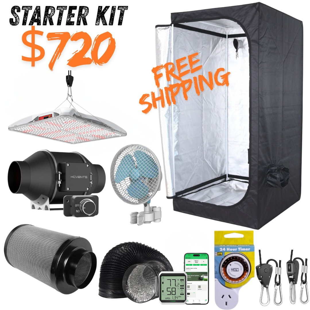 LED Grow Tent Starter Kit 90x90x160cm