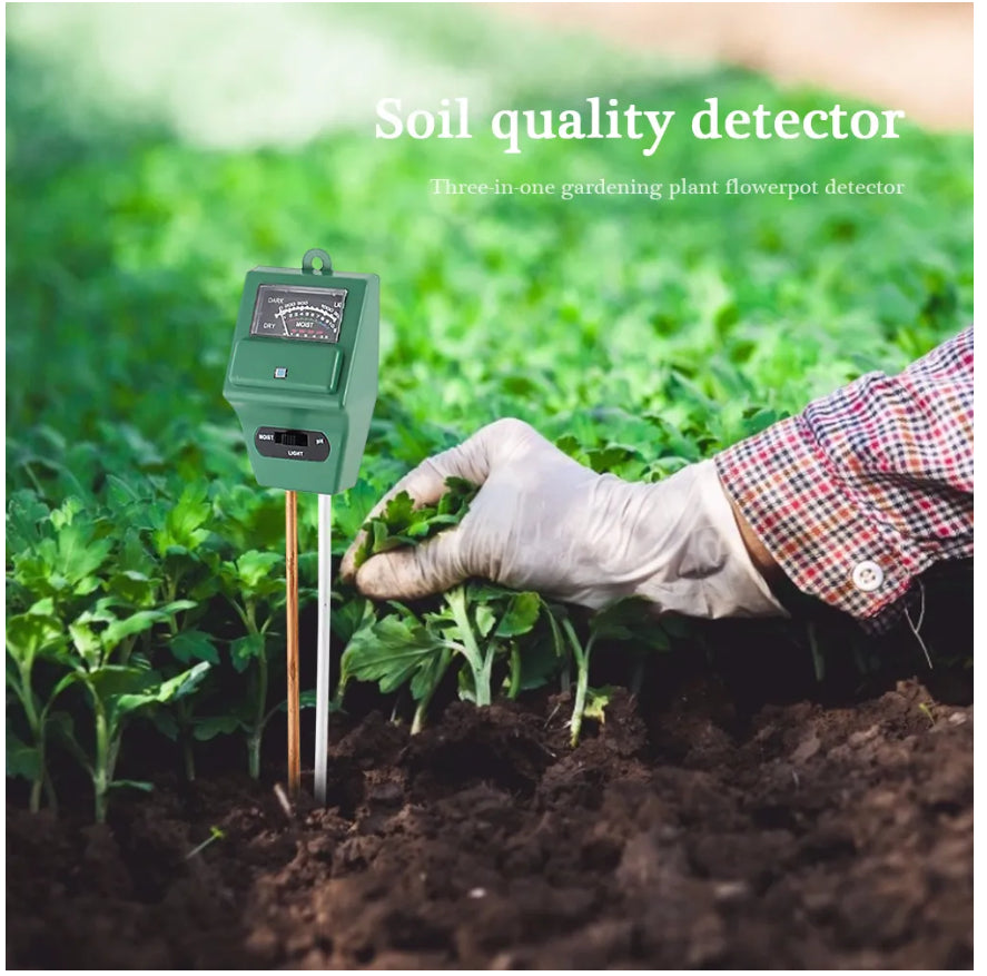 3 In 1 Soil Moisture, PH, Light Meter