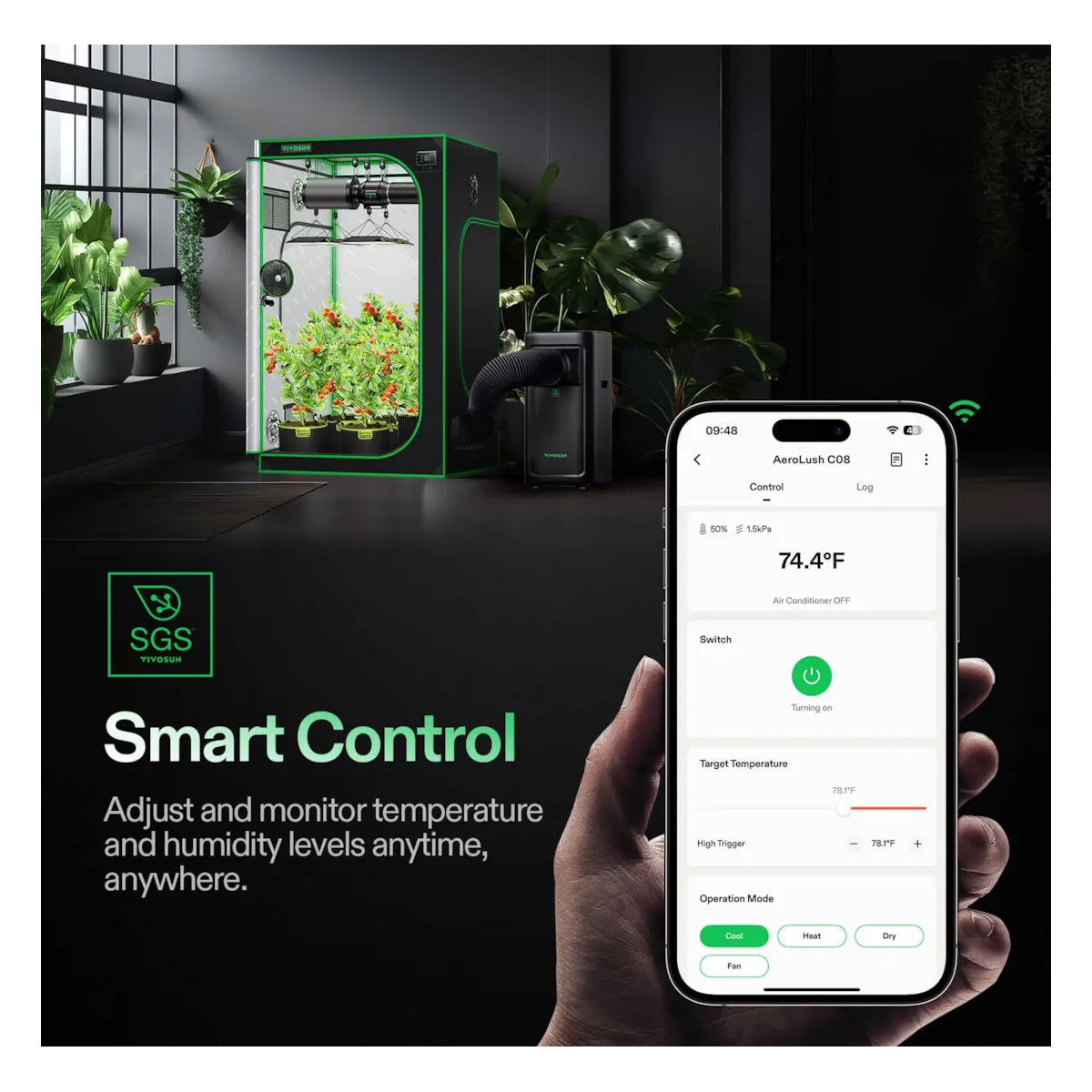 Vivosun Aerolush CO8 Intelligent Air Conditioner