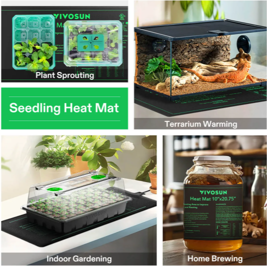 Vivosun Seedling Heat Mat and Digital Thermostat Combo Set