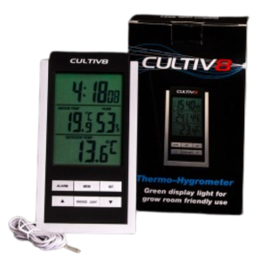 CultiV8 Hygrometer and Thermometer